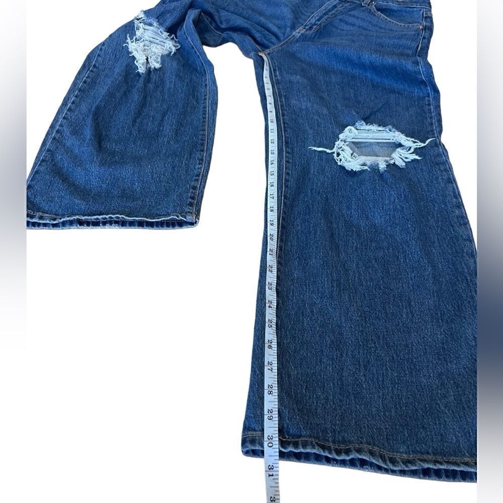 Wild fable highest rise baggy jeans distressed medium wash size 29/8 - Picture 13 of 16